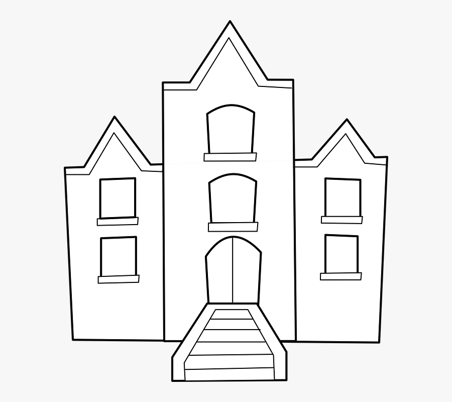 School Building Clip Art, Transparent Clipart