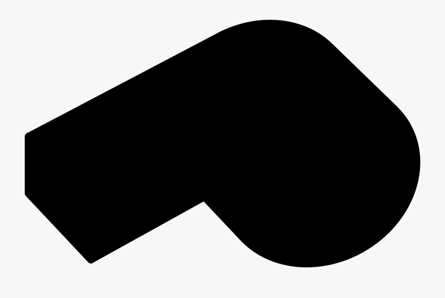 Whistle Referee Alert Free Picture - Whistle Black Clipart, Transparent Clipart