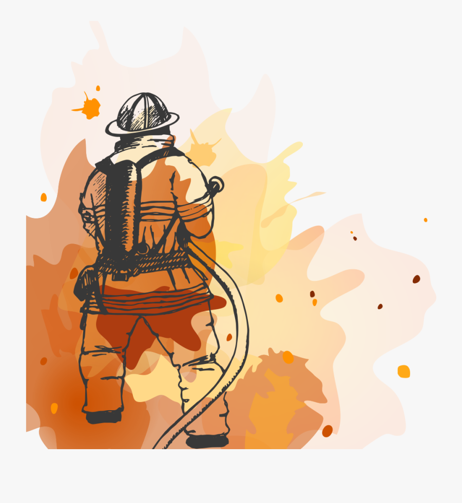 Clip Art Firefighter Graphic - Fire Prevention Is Better Than Fire Fighting, Transparent Clipart