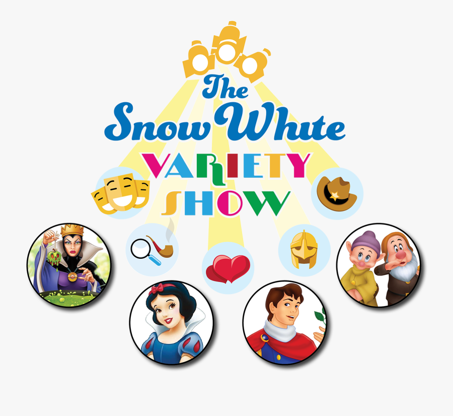 Snow White Variety Show Logo, Transparent Clipart