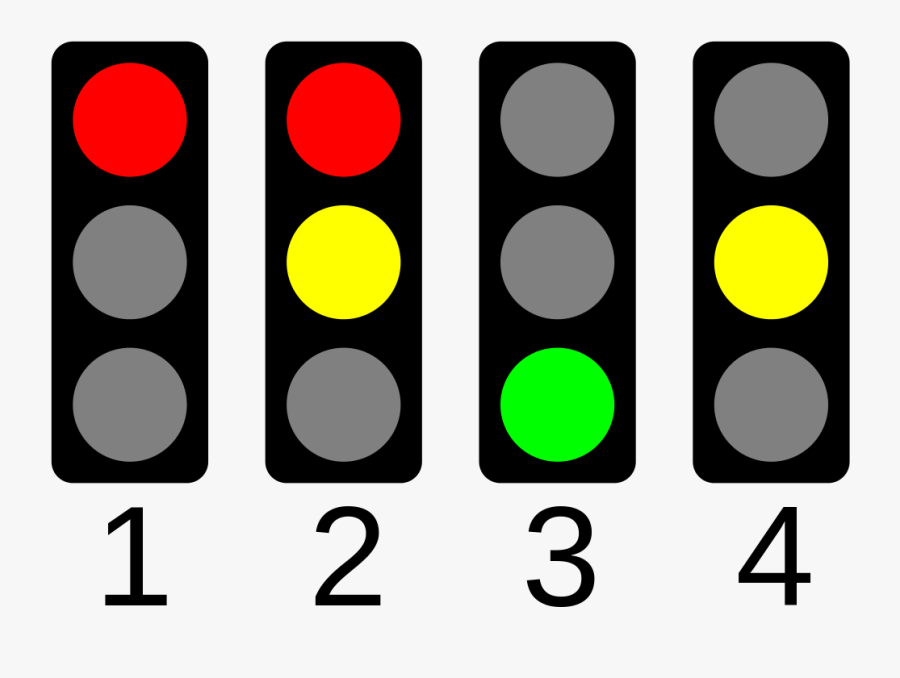 Traffic Lights 4 States - Traffic Lights, Transparent Clipart