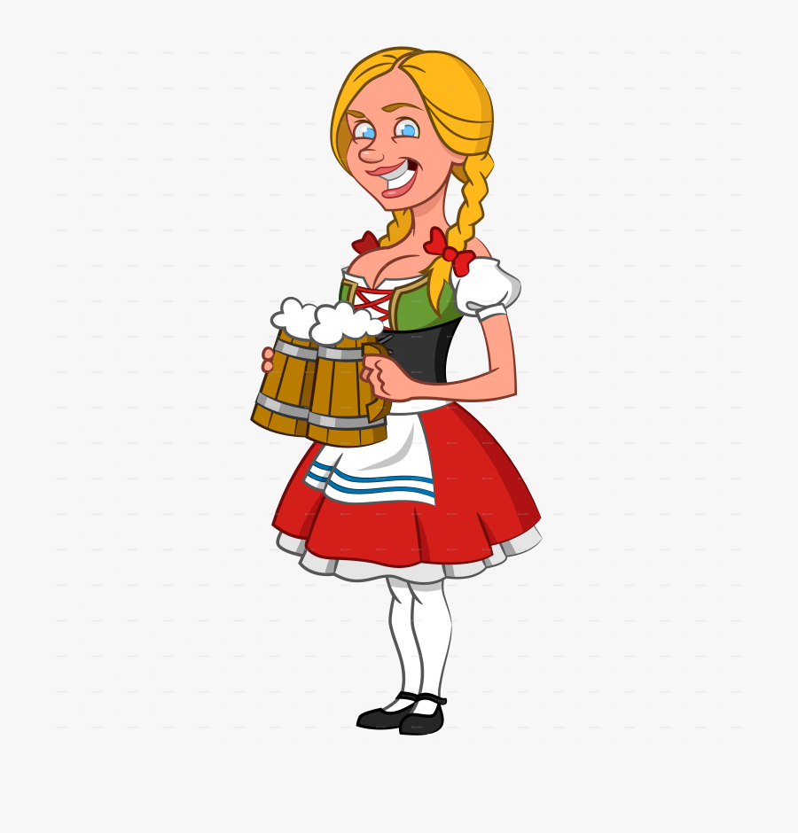 Waitress By Gatts Graphicriver - Októberfest Png, Transparent Clipart