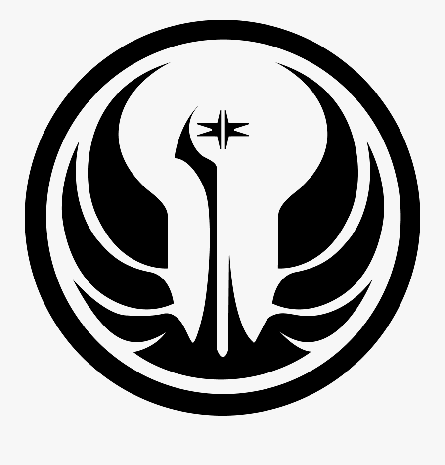 Clip Art Galactic Republic Symbol - Old Republic Star Wars Logo, Transparent Clipart