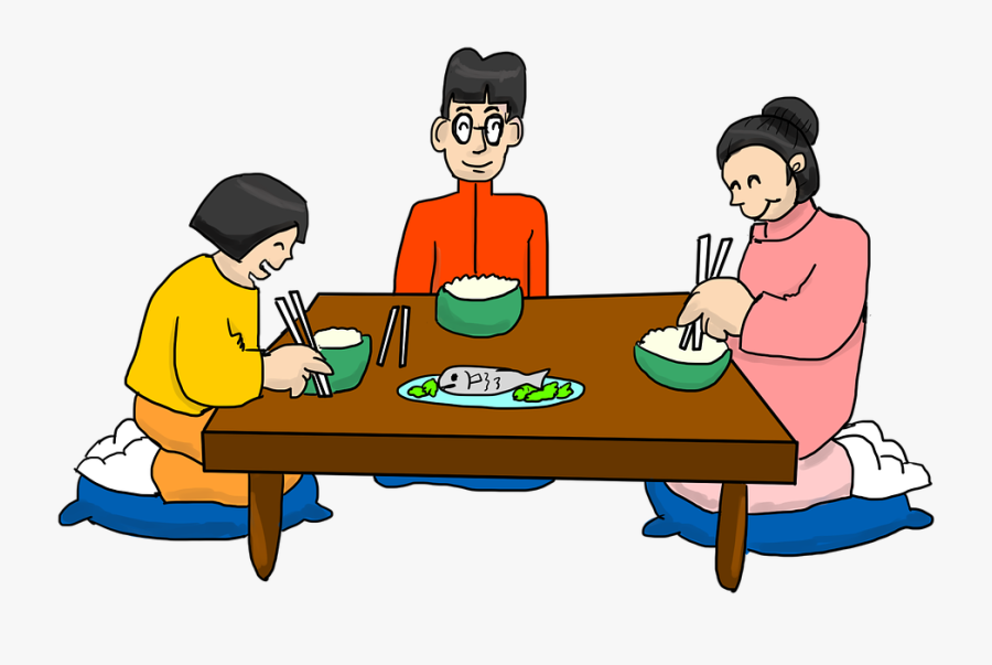 Food,picnic Table,dish,eating,family Pictures,play - Eat Dinner Clipart Transparent, Transparent Clipart