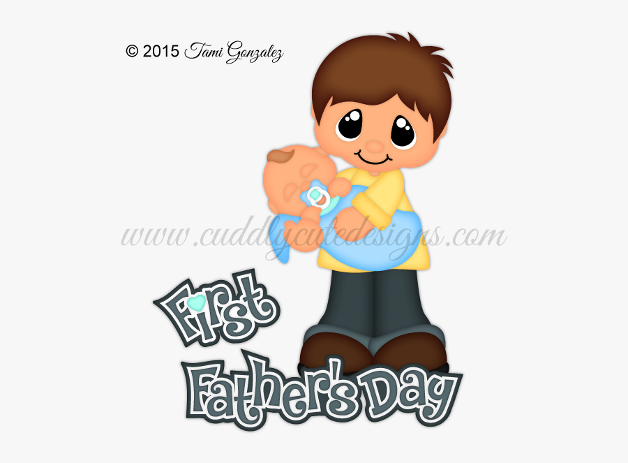 First Father"s Day - Cartoon, Transparent Clipart