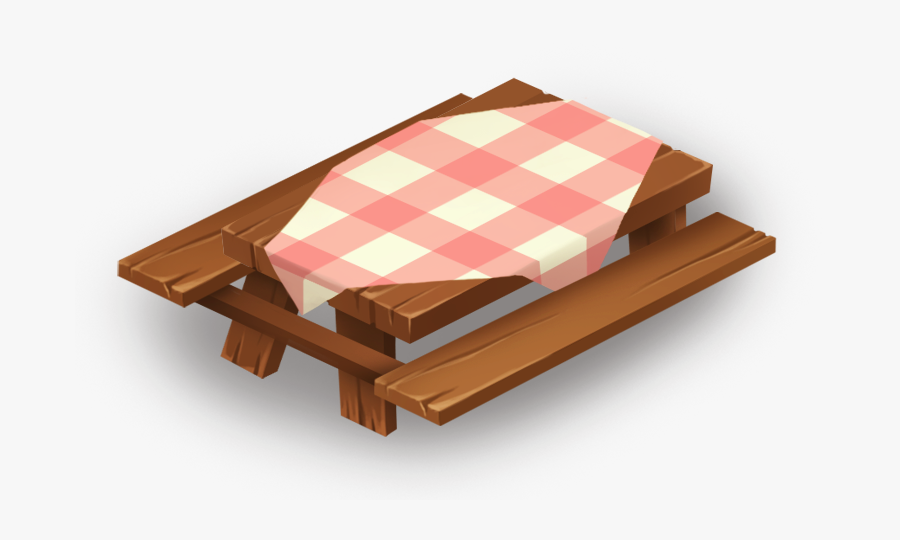 Transparent Picnic Table Clipart - Plywood, Transparent Clipart