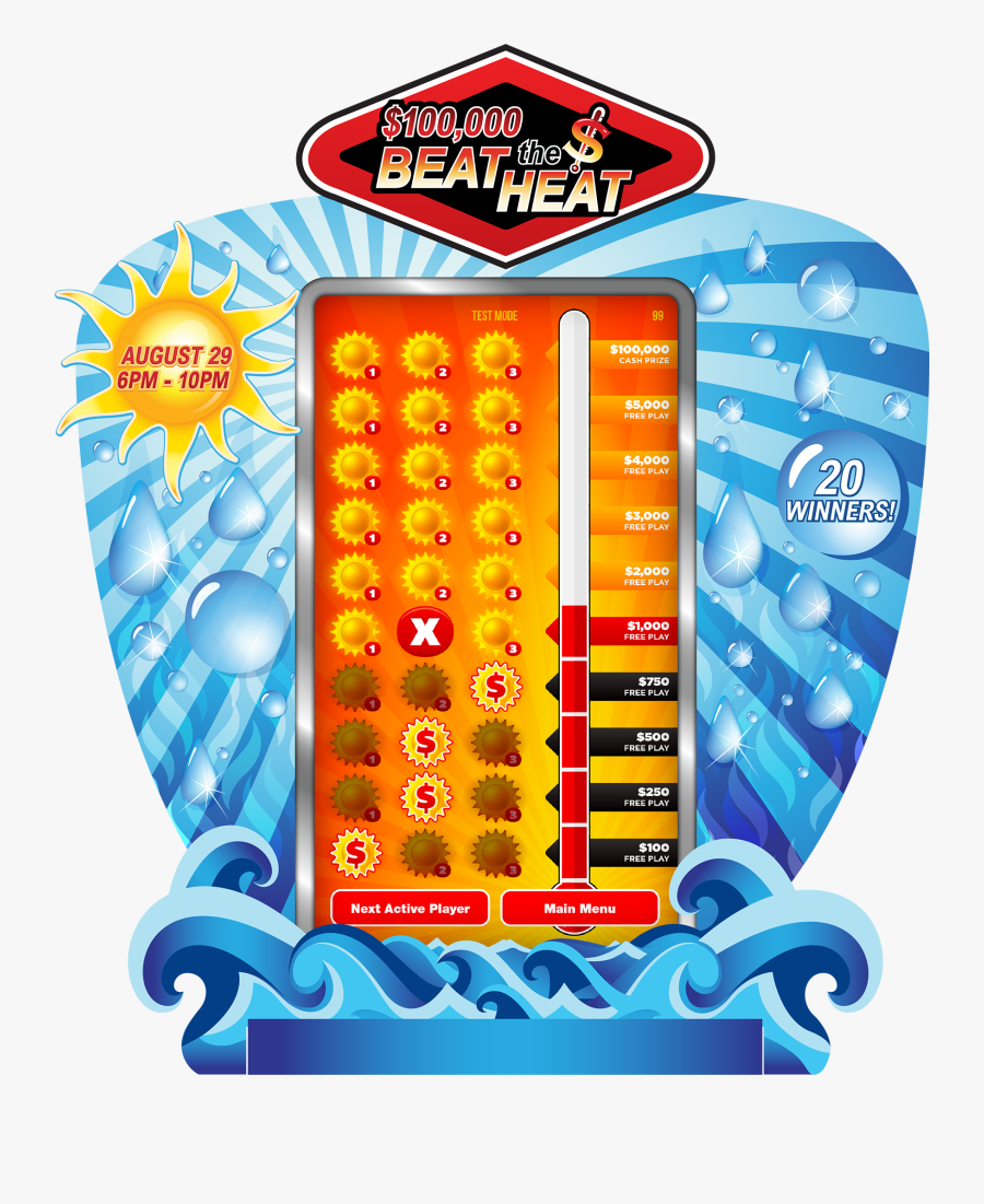 Beat The Heat 80-inch Electronic Game Board Promotion - Beat The Heat Game Board, Transparent Clipart