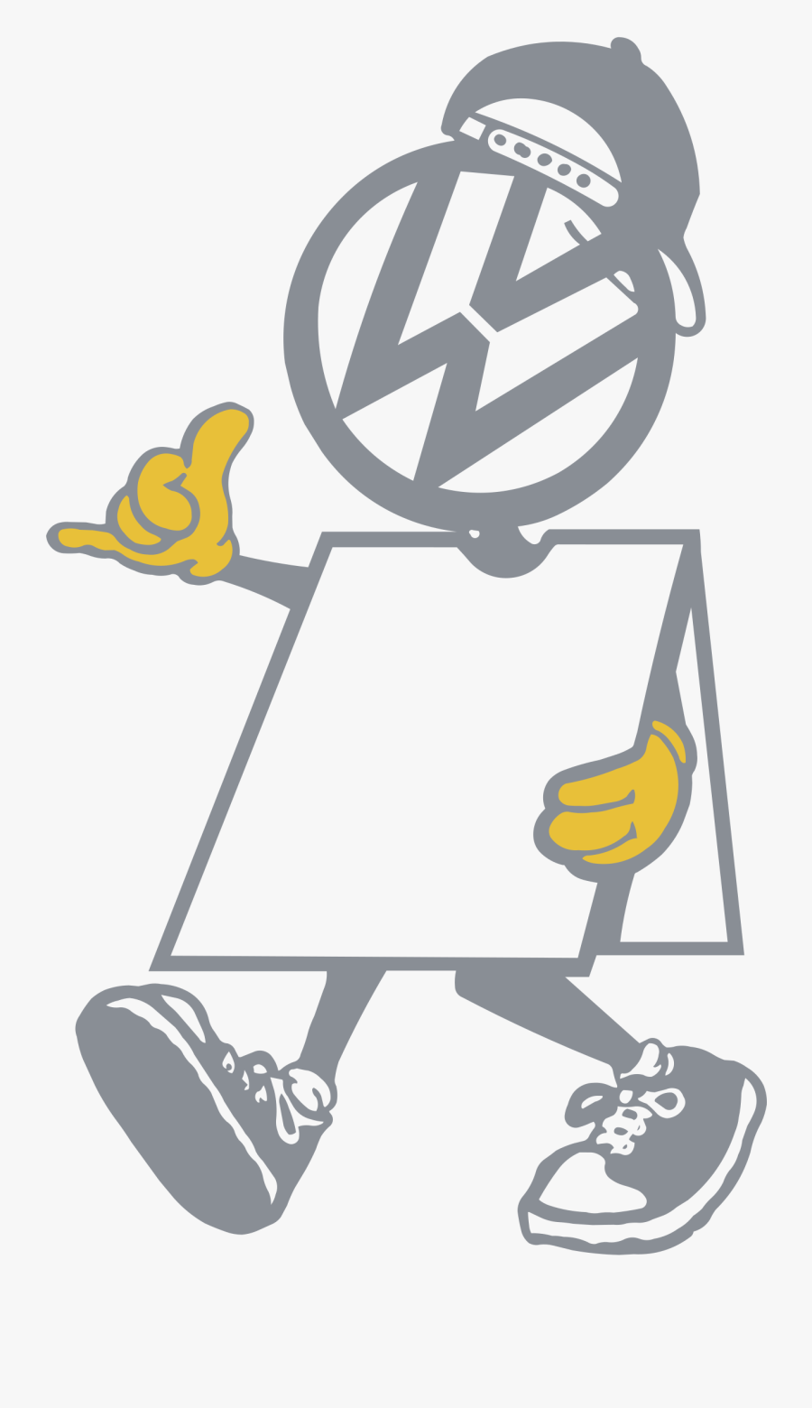 Volkswagen Promotion Logo Png Transparent - Vector Of Volkswagen, Transparent Clipart