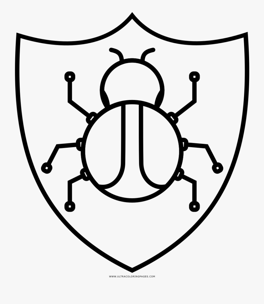 Transparent Hylian Shield Png - Malware Bug Icon, Transparent Clipart