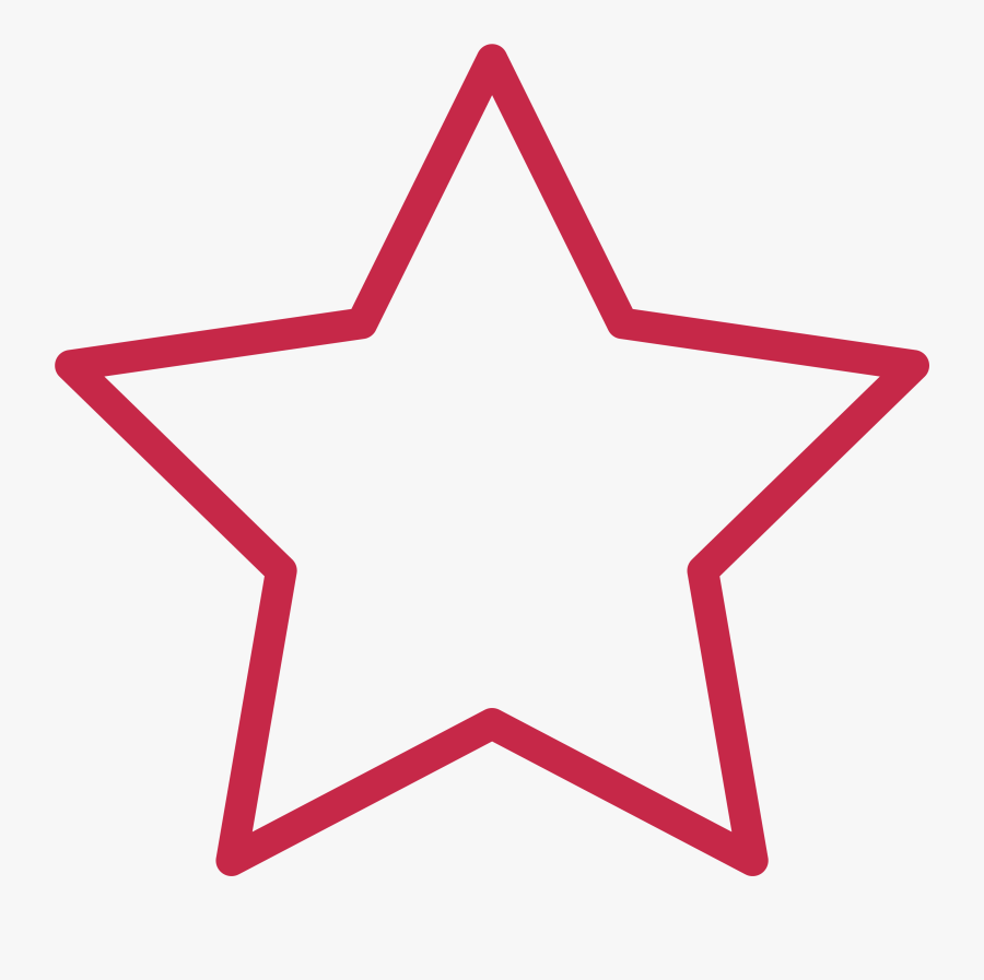 Black Star Outline Png, Transparent Clipart