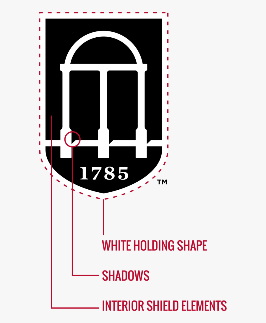 Interior Shield Elements In The University Of Georgia - University Of Georgia Athens Logo, Transparent Clipart