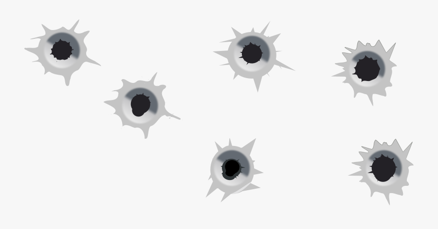 Bullet Shot Hole Png Image - Transparent Target Bullet Holes, Transparent Clipart