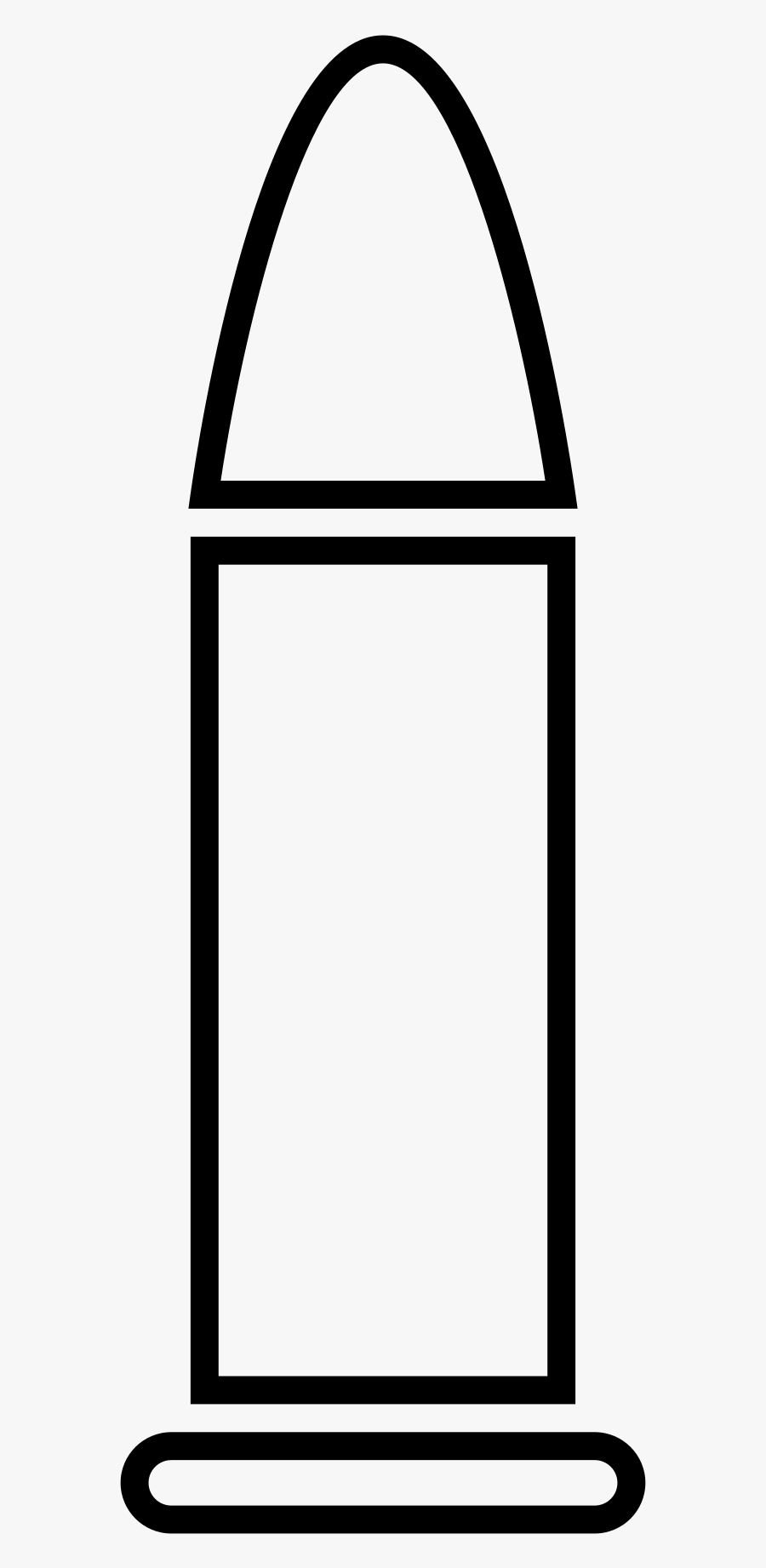 Transparent Bullet Hole Paper Png - Bullet Clipart Black And White, Transparent Clipart