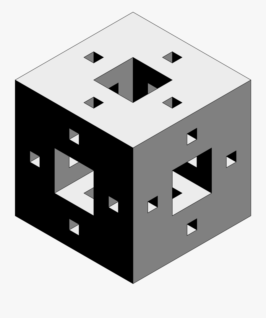 Cube With Holes Clip Arts - Cube With Cube Holes, Transparent Clipart