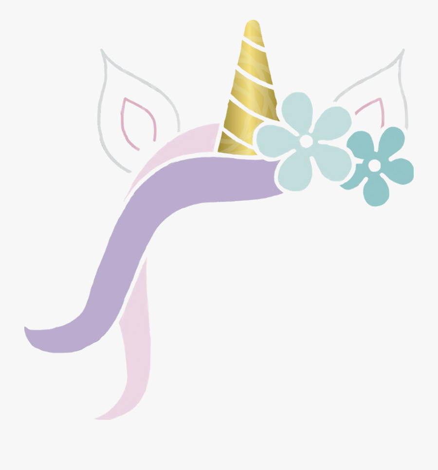 Unicorncrown Unicorn Unicornio Corona Flores Flowers - Corona De Unicornio Png, Transparent Clipart
