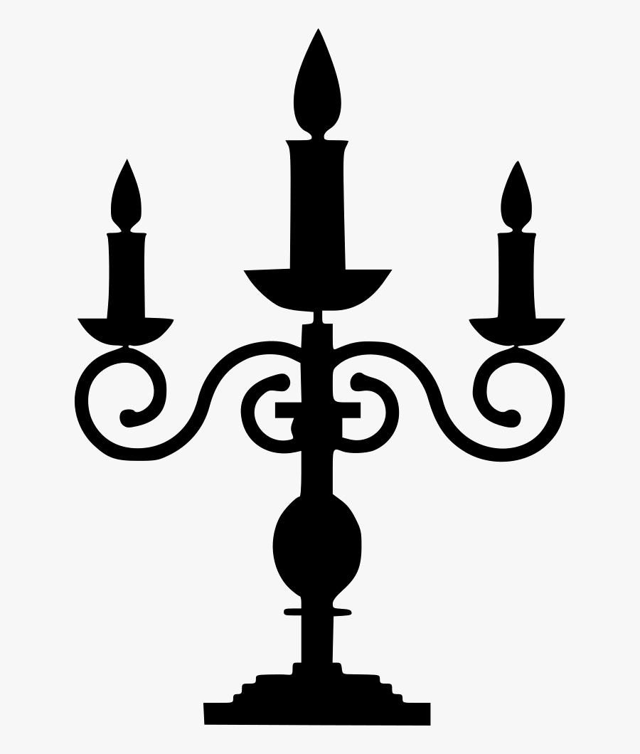 Candlestick Holder Lamp Holiday Symbol Luxury Celebration - Candlestick Symbol, Transparent Clipart