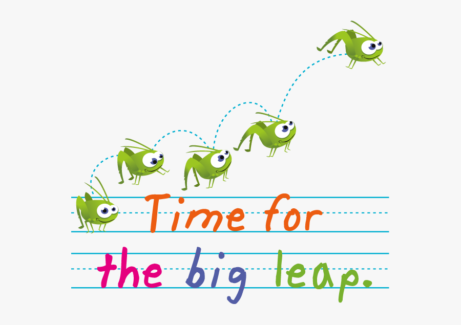 Time For The Big Leap - Cartoon, Transparent Clipart