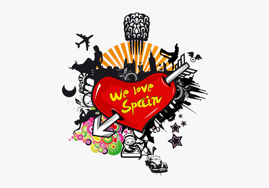 We Love Spain, Transparent Clipart