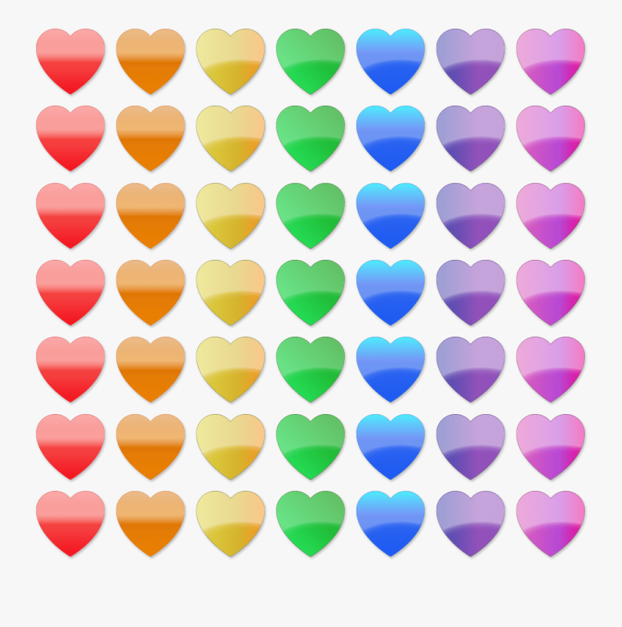 Stock Clip Art - Clip Art Rainbows Hearts, Transparent Clipart