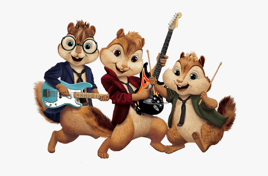 Clip Art Stock Chipmunk Clipart Cartoon - Alvin And The Chipmunks Playing Music, Transparent Clipart