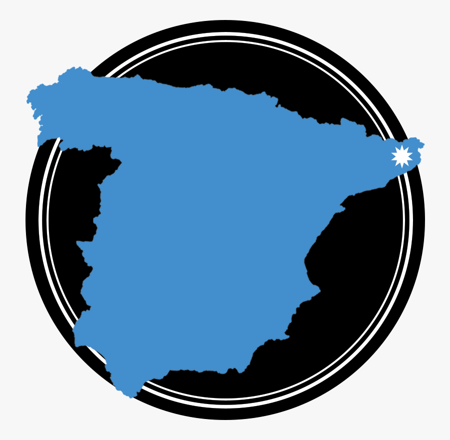 Spain Map White Png, Transparent Clipart