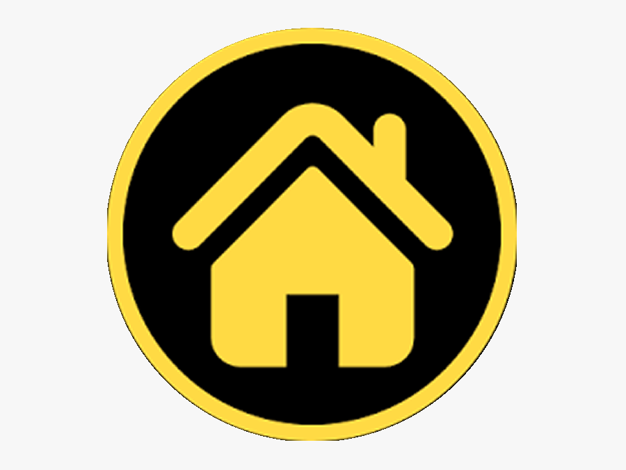 Blue Home Icon Png, Transparent Clipart