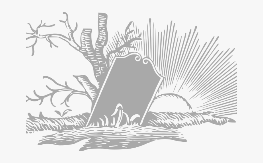 Gravestones Drawing, Transparent Clipart