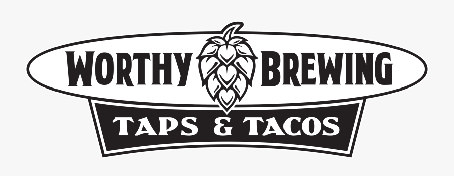 Worthy Taps & Tacos - Label, Transparent Clipart