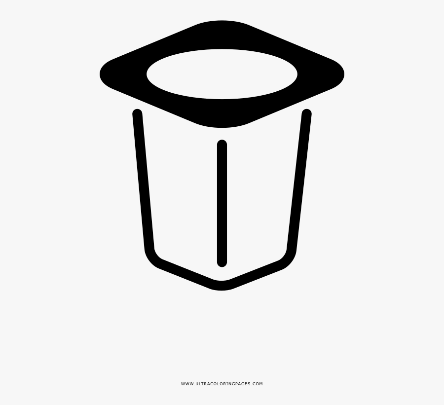 Yogurt Coloring Page - Yogurt Cup Icon, Transparent Clipart