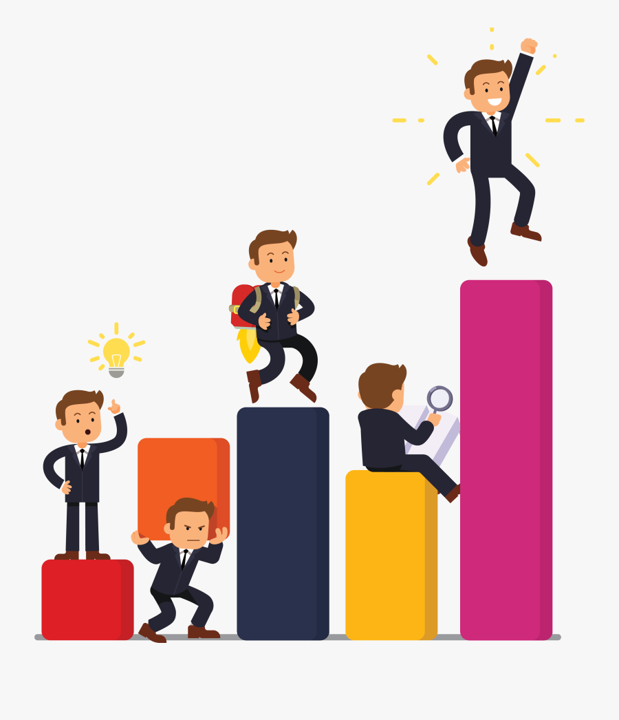 Student Having Difficulties With Calculating Of Cgpa, - Cartoon On Self Development, Transparent Clipart