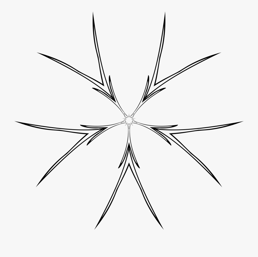 Poison Bloom Clip Arts - Line Art, Transparent Clipart