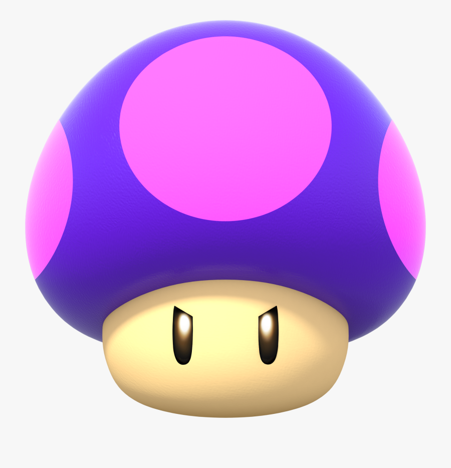 Poison Mushroom - Mario Party Poison Mushroom, Transparent Clipart