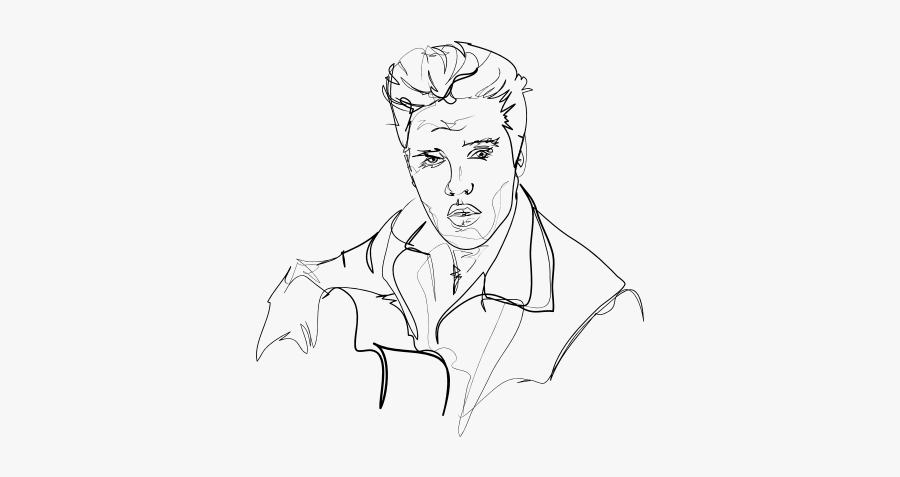 Elvis Presley Pia Art Studio - Sketch, Transparent Clipart