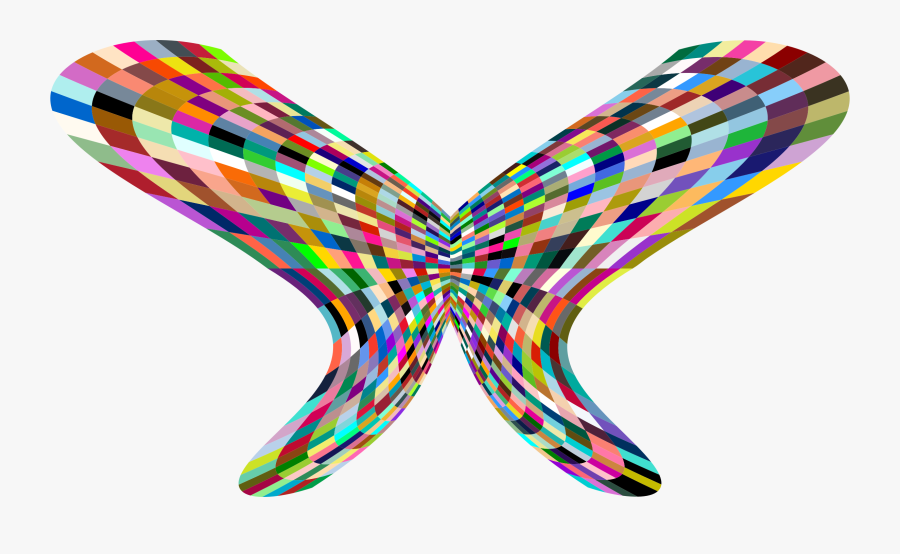 This Free Icons Png Design Of Colorful Geometric Butterfly - Clip Art, Transparent Clipart