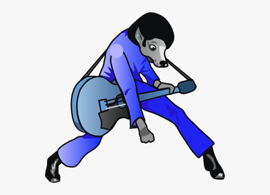 Elvis Clipart Simple - Hound Dog Elvis Cartoon, Transparent Clipart