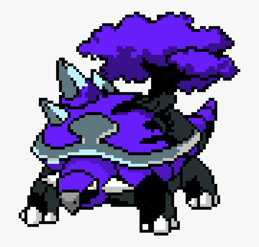 Torterra Black And White Sprite, Transparent Clipart