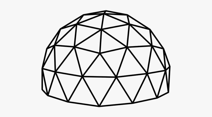 Drawing Shape Geometric Frames Illustrations Hd Images - Geodesic Dome Clipart, Transparent Clipart