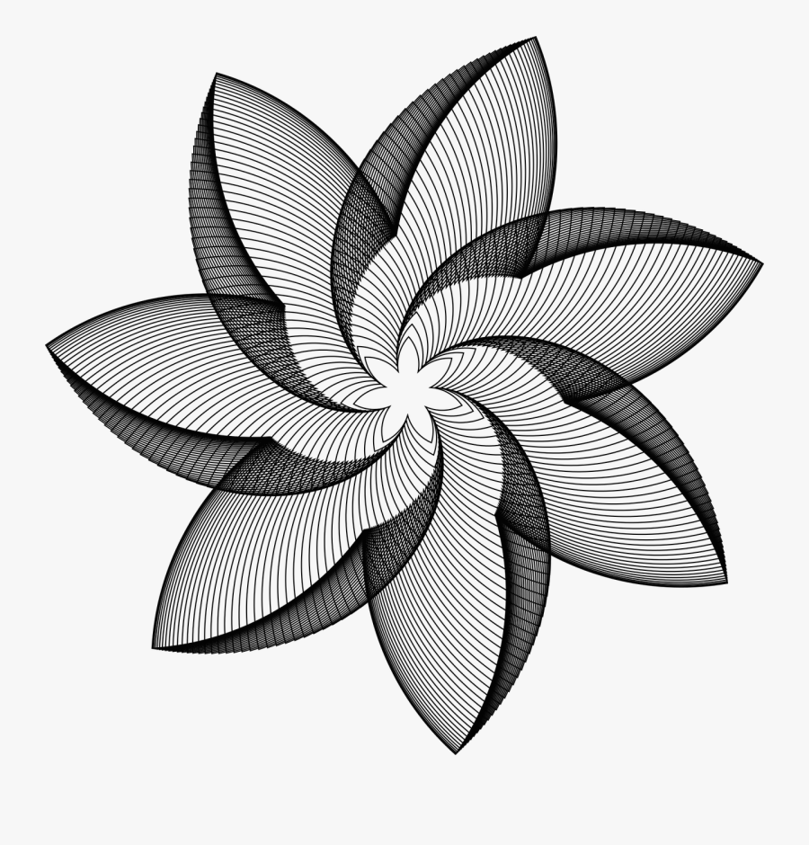 Ornamental Decorative Floral Free Picture - Geometric Abstract Flower, Transparent Clipart