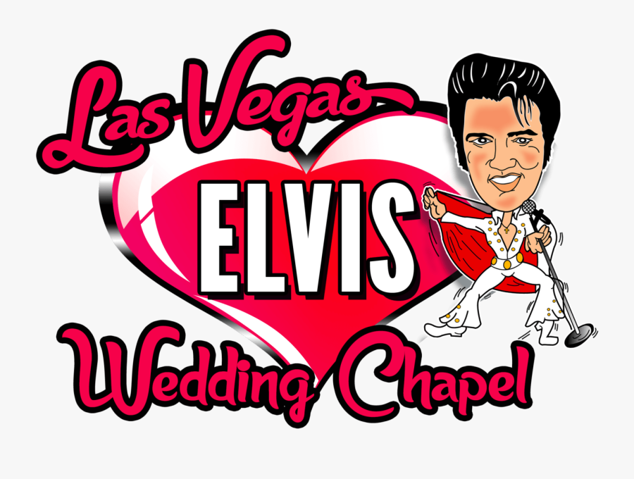Elvis Vow Renewals In Las Vegas - Las Vegas Wedding Cartoon, Transparent Clipart