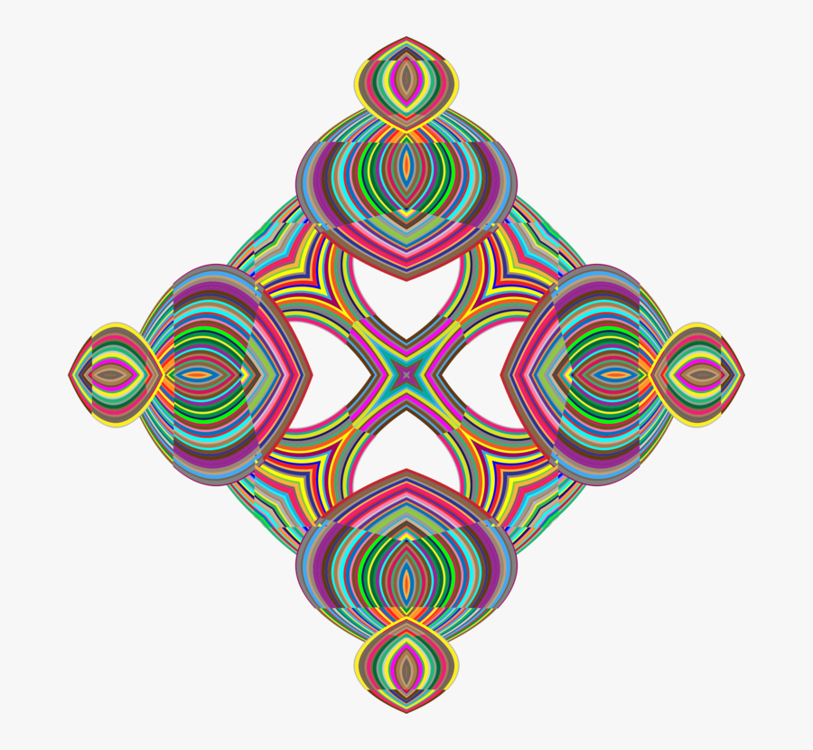 Symmetry Abstract Art Colorful Confetti Geometric - Circle, Transparent Clipart