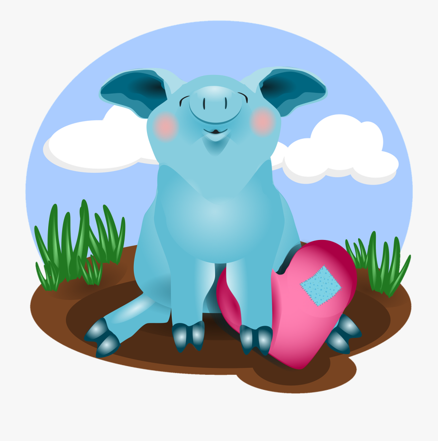Pig Animal Love, Transparent Clipart