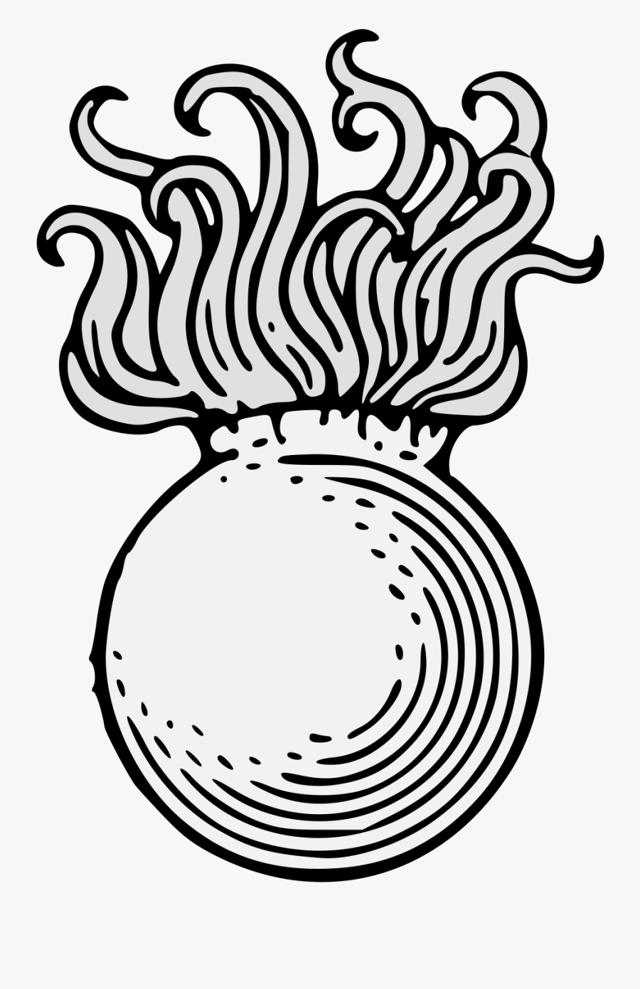 Grenade Heraldry Png, Transparent Clipart