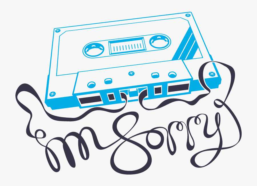 Mistape - Tape Coming Out Of Cassette Tape, Transparent Clipart