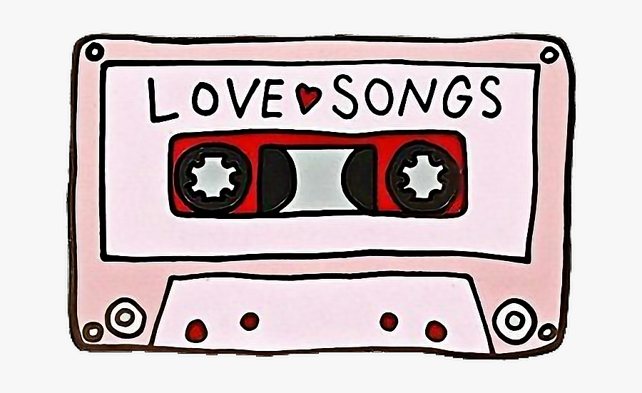 #cassette #tape #love #lovesongs #ftestickers - Love Mixtape, Transparent Clipart