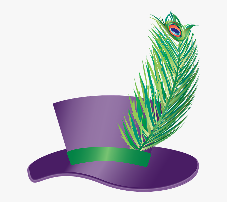 Feather,leaf,clip Art,plant,fashion Material,costume - Pimp Hat Vector, Transparent Clipart