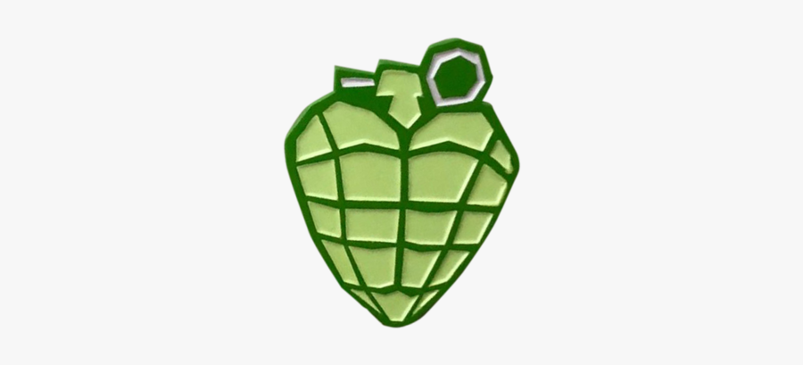 Grenade Heart Pin - Illustration, Transparent Clipart