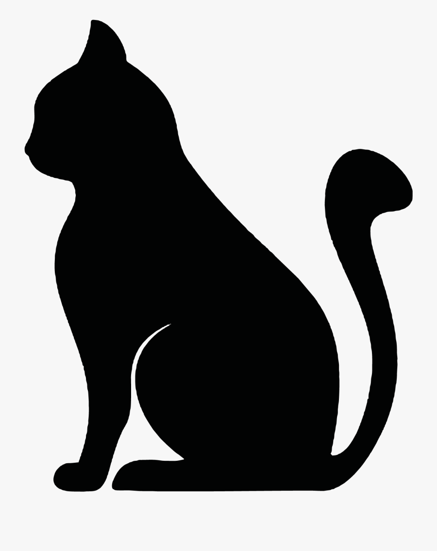Cat Clip Art - Silueta De Un Animal, Transparent Clipart