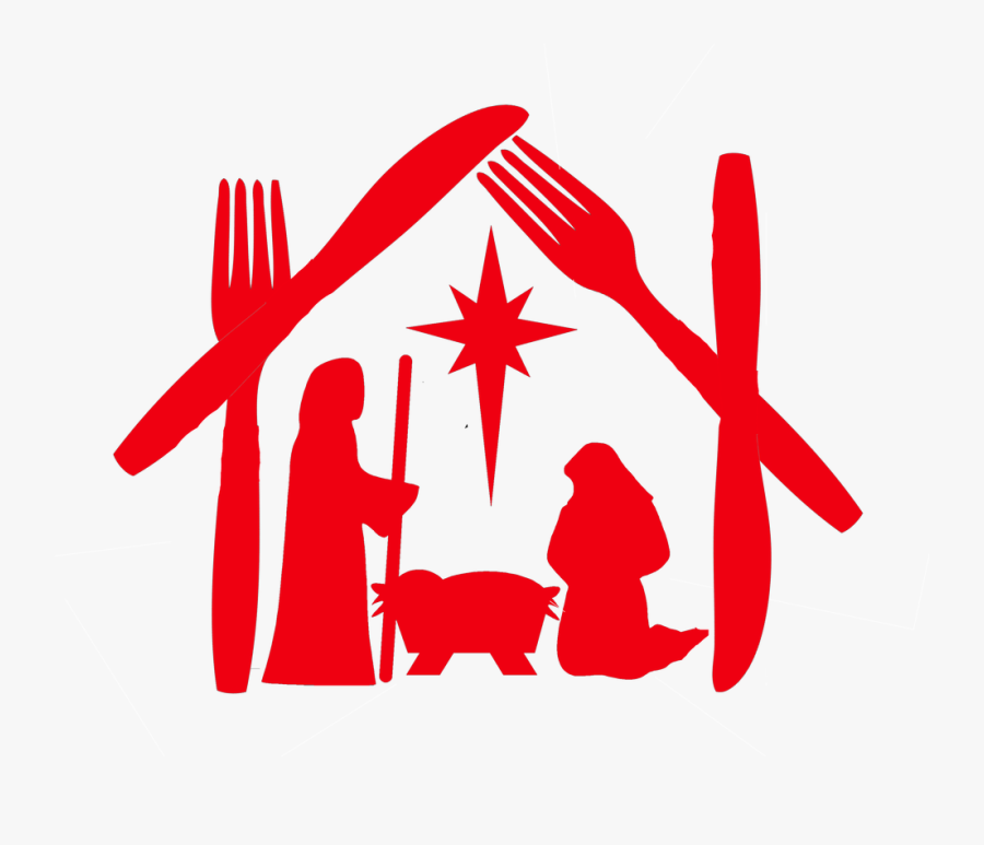 Picture - Black And White Nativity Scenes, Transparent Clipart