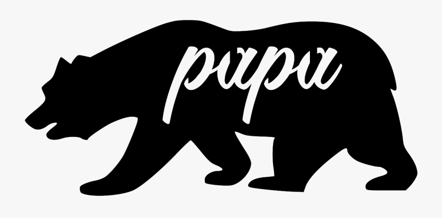Mama/papa Bear Sign"
 Class= - Black California Bear Logo, Transparent Clipart