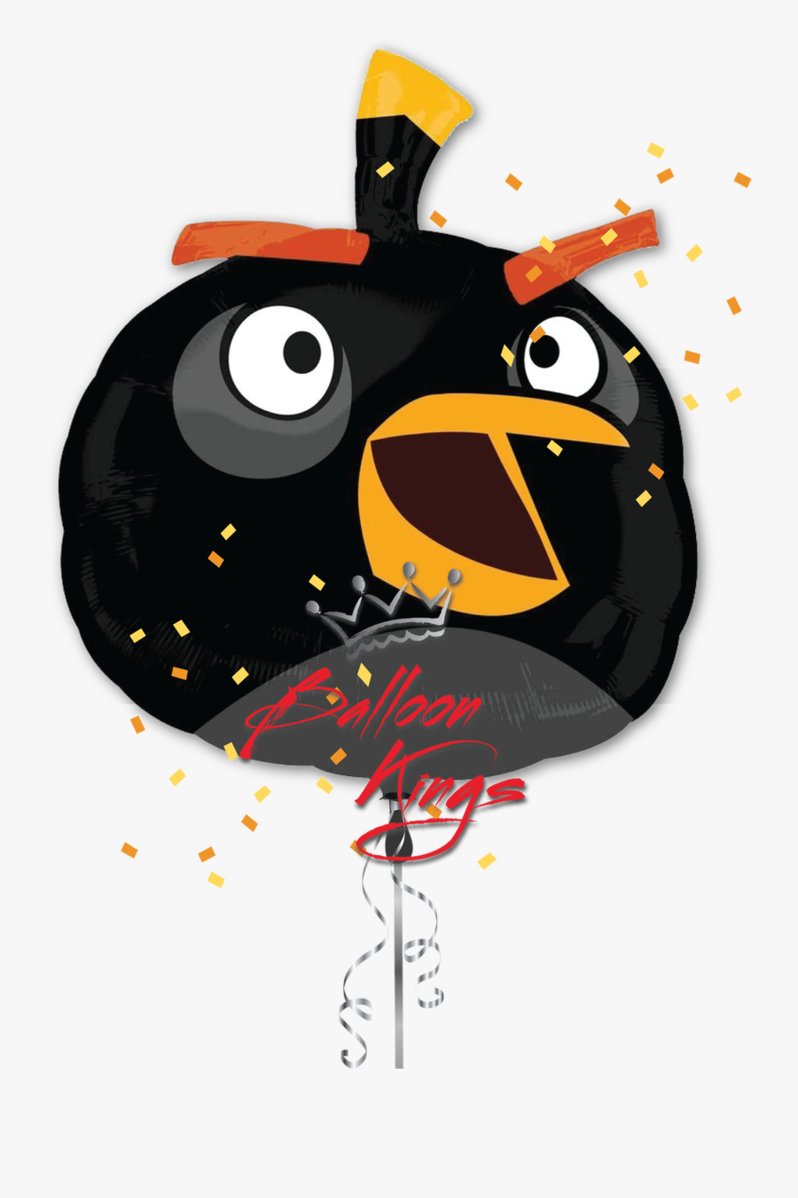 Transparent Angry Bird Png - Angry Birds Black Bird, Transparent Clipart